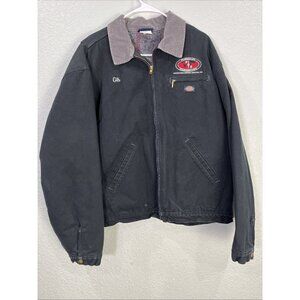 Dickies Detroit Canvas Jacket Mens XXL Black Chore Utility Workwear Grunge 90s